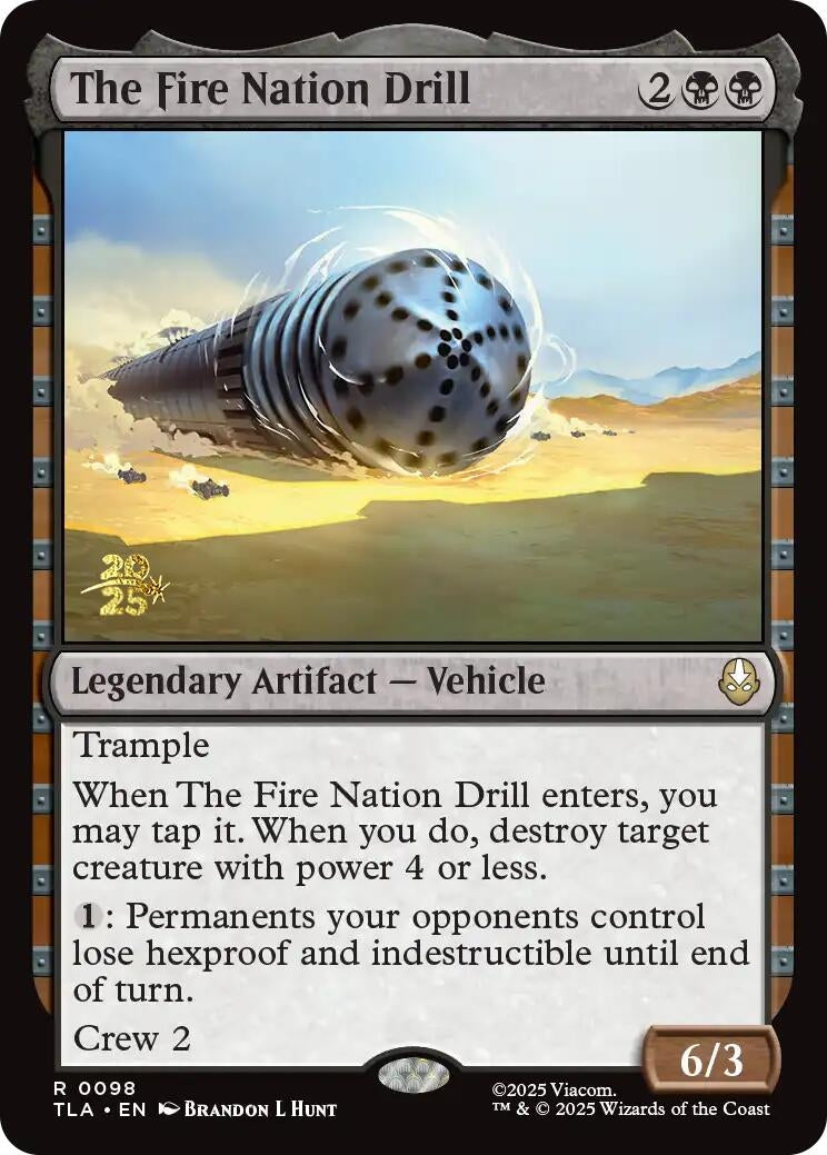 Image for The Fire Nation Drill (98) [Prerelease Cards] - Magic: The Gathering