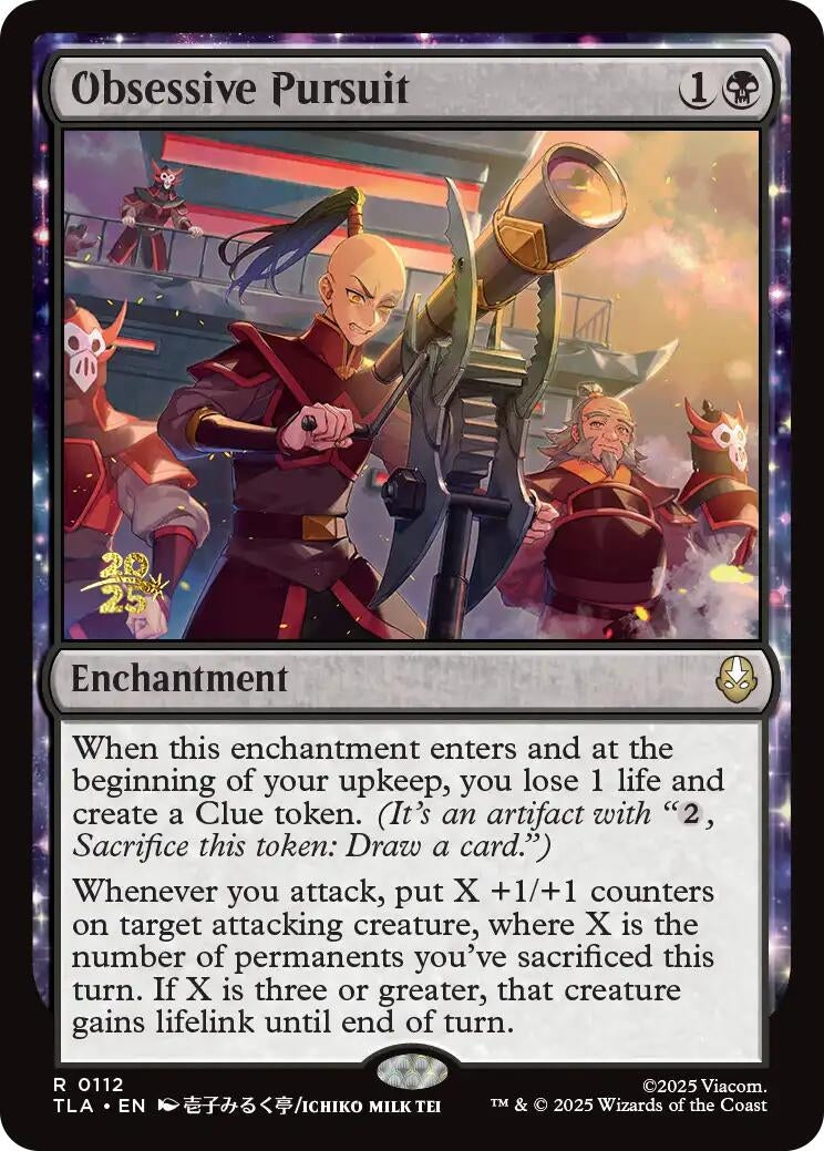 Image for Obsessive Pursuit (112) [Prerelease Cards] - Magic: The Gathering