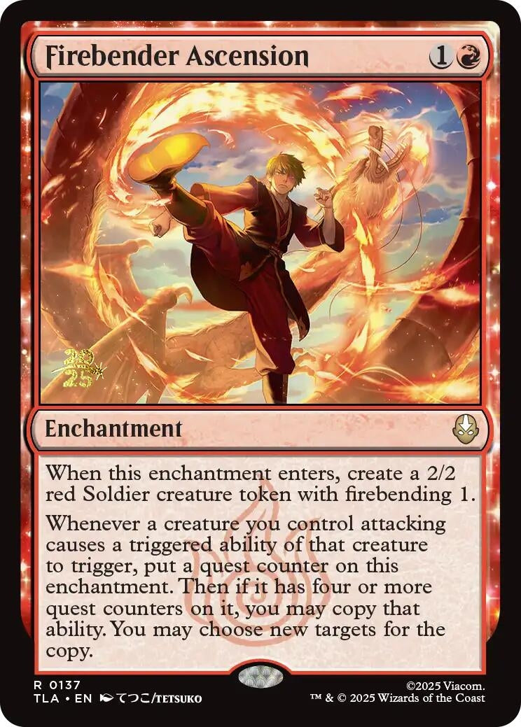 Image for Firebender Ascension (137) [Prerelease Cards] - Magic: The Gathering