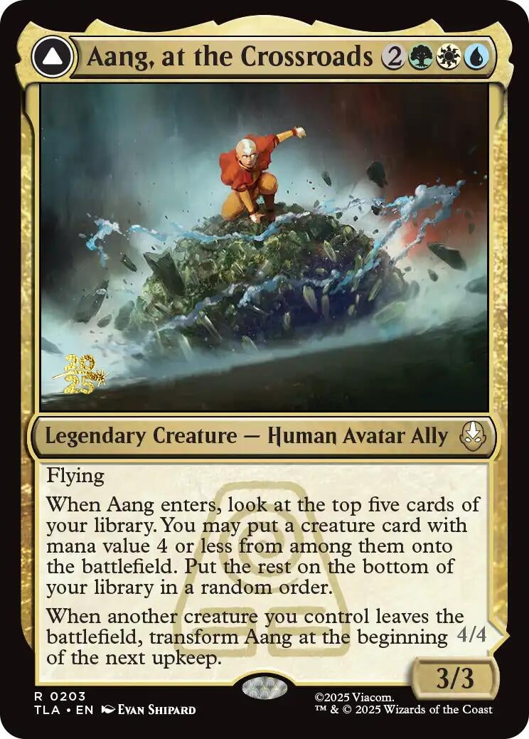 Image for Aang, at the Crossroads (203) [Prerelease Cards] - Magic: The Gathering