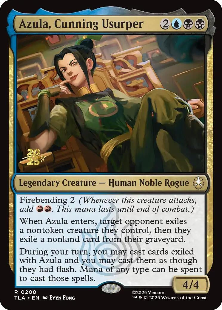Image for Azula, Cunning Usurper (208) [Prerelease Cards] - Magic: The Gathering