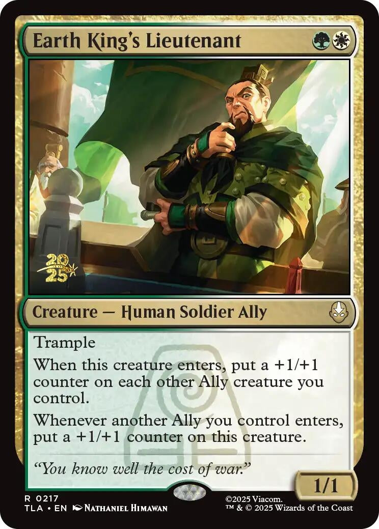 Image for Earth King's Lieutenant (217) [Prerelease Cards] - Magic: The Gathering