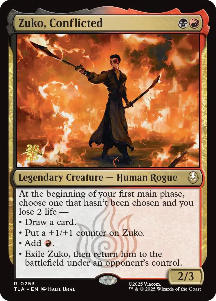 Image for Zuko, Conflicted (253) [Prerelease Cards] - Magic: The Gathering