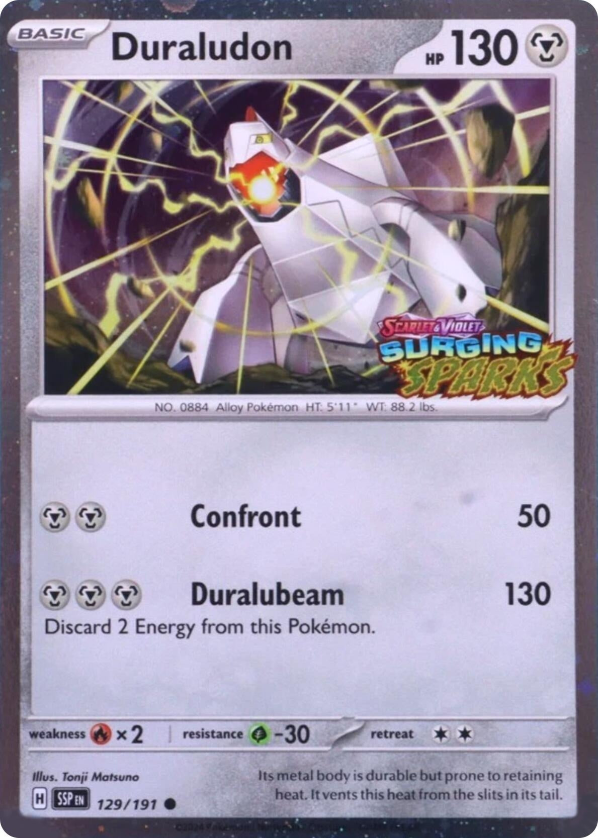 Image for Duraludon (Surging Sparks) (129/191) [Miscellaneous Cards & Products] - Pokemon
