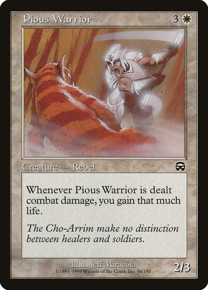 Image for Pious Warrior (34) [Mercadian Masques] - Magic: The Gathering