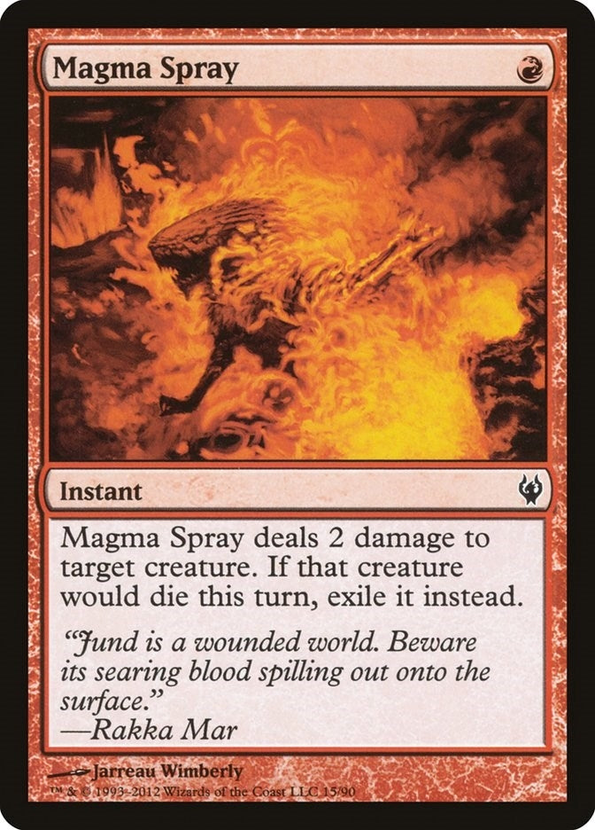 Image for Magma Spray (15) [Izzet vs. Golgari] - Magic: The Gathering
