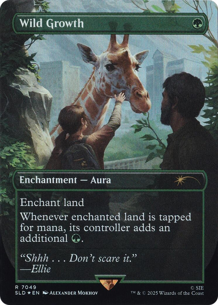 Image for Wild Growth (Rainbow Foil) (7049) [Secret Lair Drop Series] - Magic: The Gathering