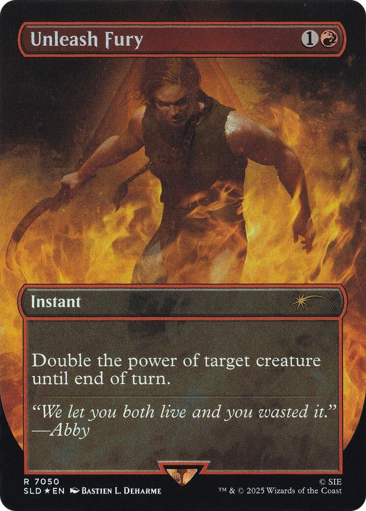 Image for Unleash Fury (Rainbow Foil) (7050) [Secret Lair Drop Series] - Magic: The Gathering