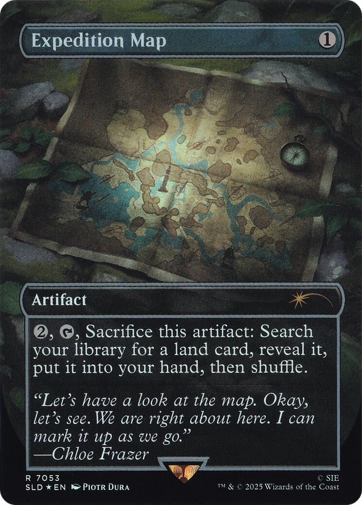 Image for Expedition Map (Rainbow Foil) (7053) [Secret Lair Drop Series] - Magic: The Gathering