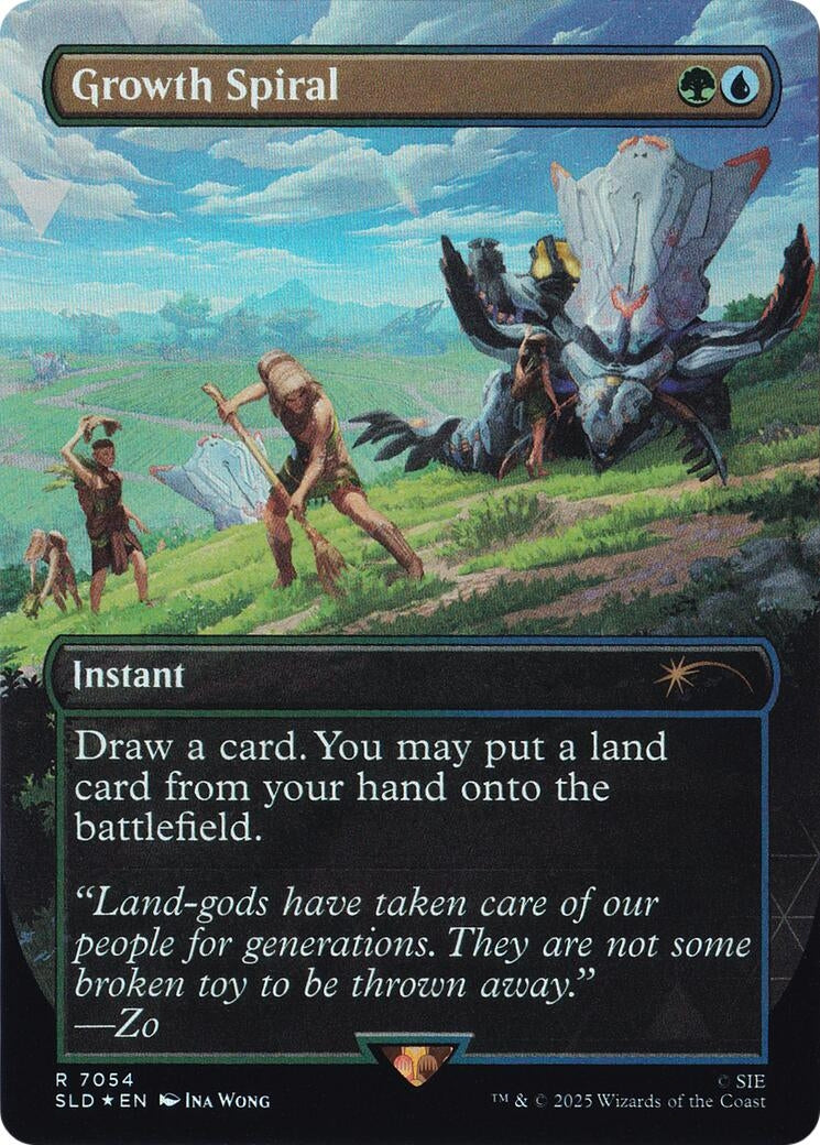 Image for Growth Spiral (Rainbow Foil) (7054) [Secret Lair Drop Series] - Magic: The Gathering