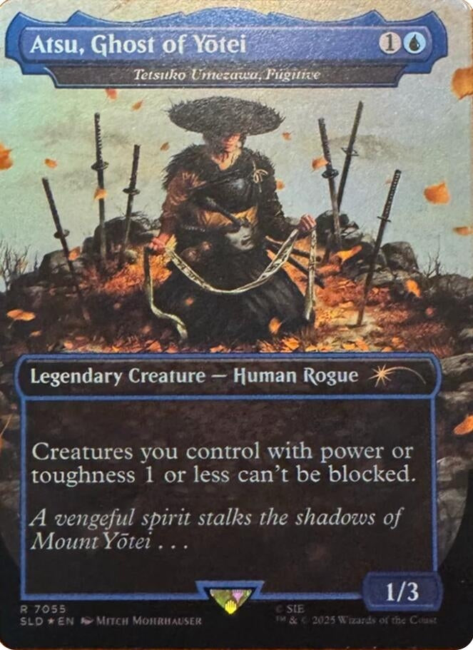 Image for Atsu, Ghost of Yotei - Tetsuko Umezawa, Fugitive (Rainbow Foil) (7055) [Secret Lair Drop Series] - Magic: The Gathering