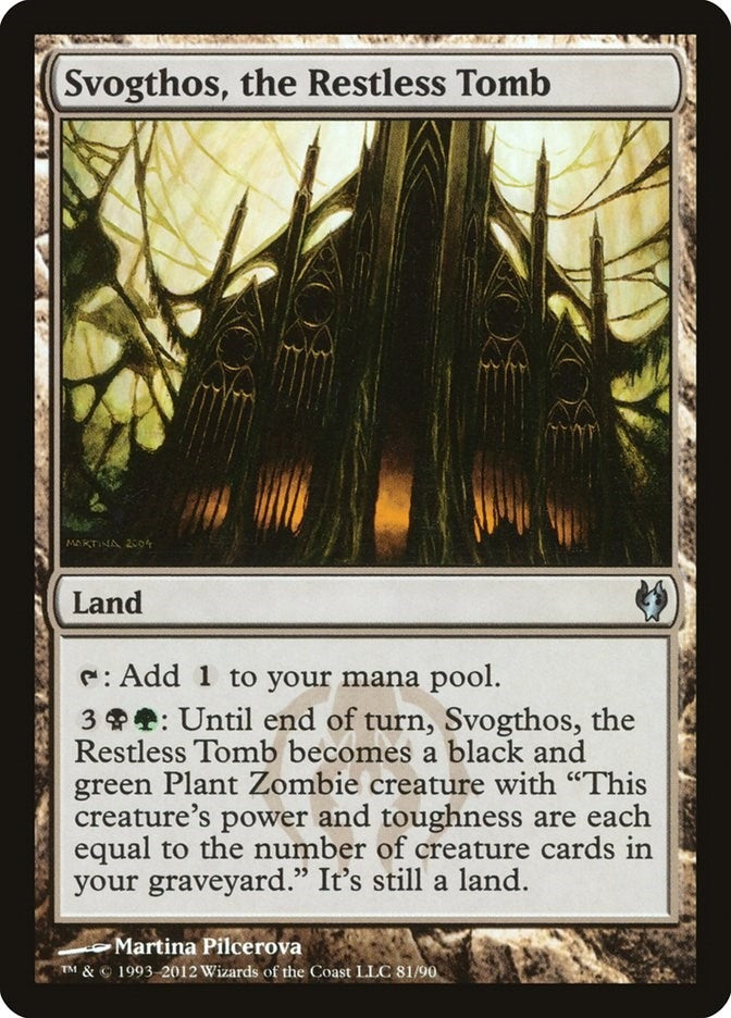 Image for Svogthos, the Restless Tomb (81) [Izzet vs. Golgari] - Magic: The Gathering