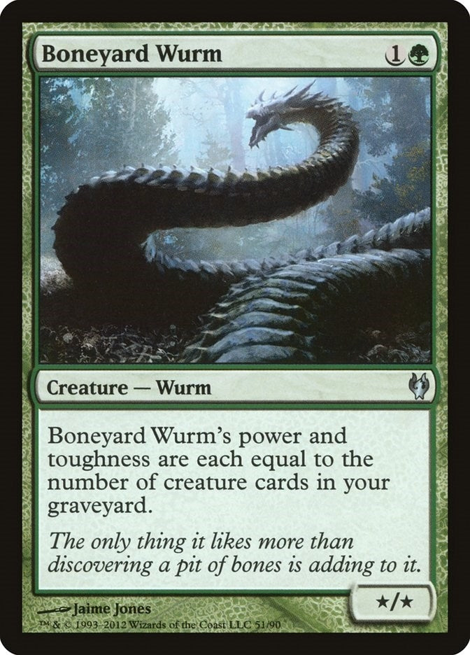 Image for Boneyard Wurm (51) [Izzet vs. Golgari] - Magic: The Gathering