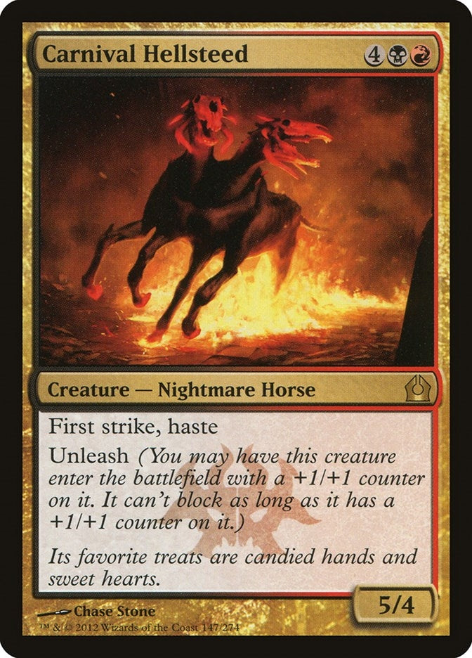 Image for Carnival Hellsteed (147) [Return to Ravnica] - Magic: The Gathering