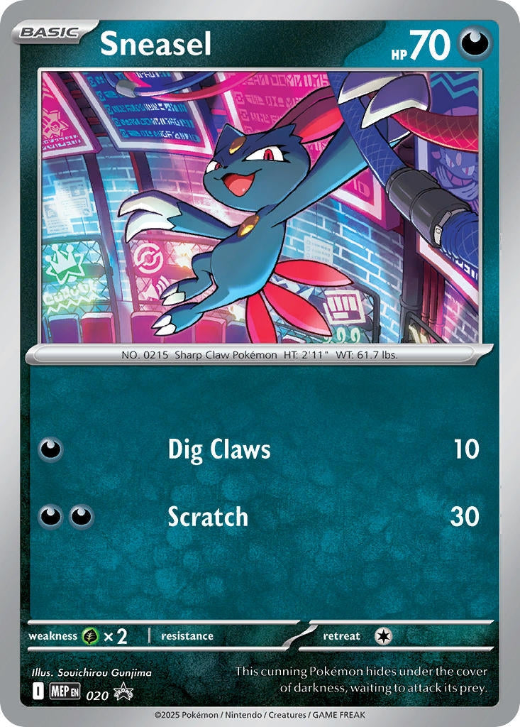 Image for Sneasel (Cosmos Holo) (020) [ME: Mega Evolution Promo] - Pokemon