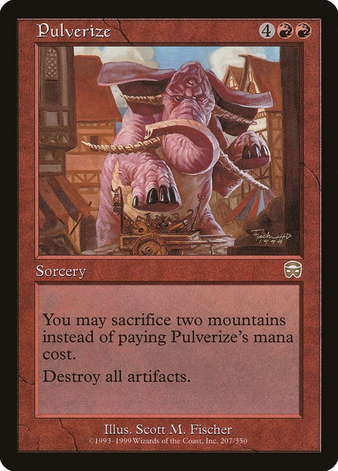 Image for Pulverize (207) [Mercadian Masques] - Magic: The Gathering