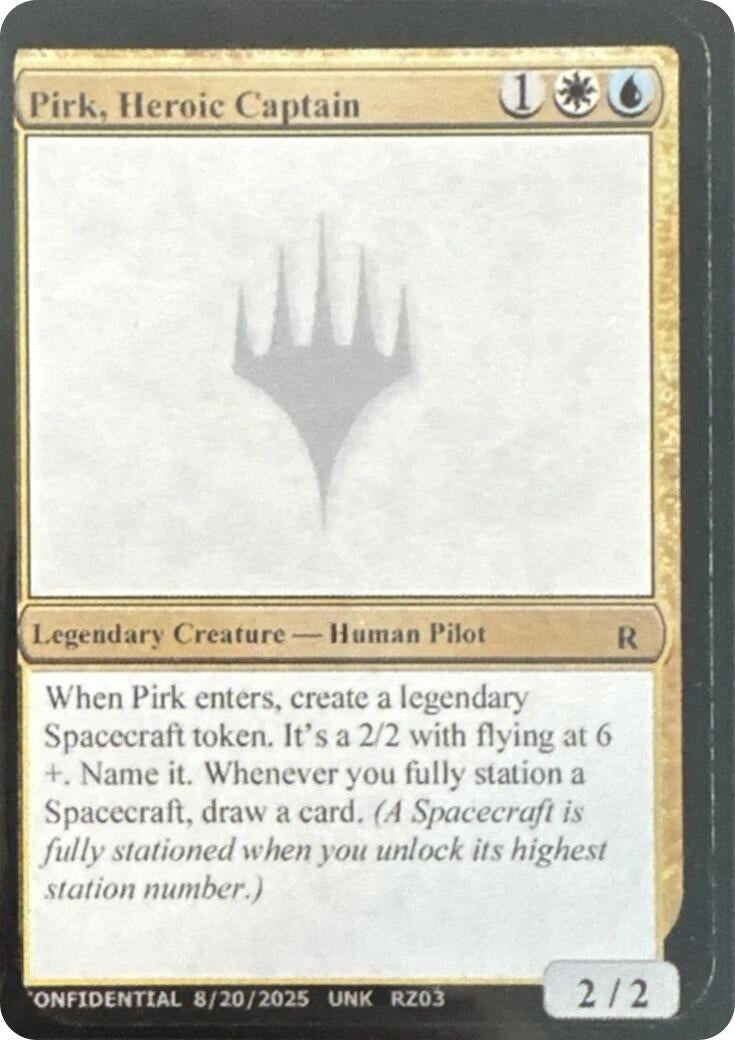 Image for Pirk, Heroic Captain [Un-Known Event Playtest Cards] - Magic: The Gathering
