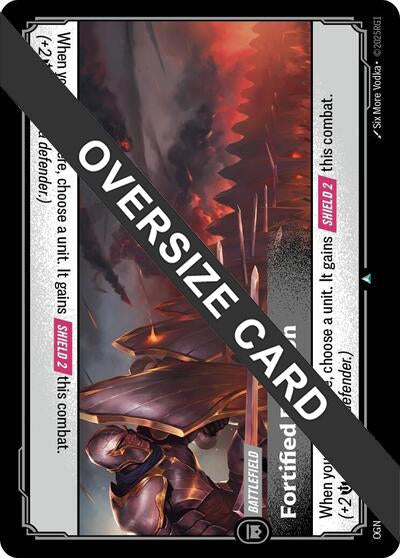 Image for Fortified Position (Oversized) (279/298) [Origins: Proving Grounds] - Riftbound: League of Legends Trading Card Game
