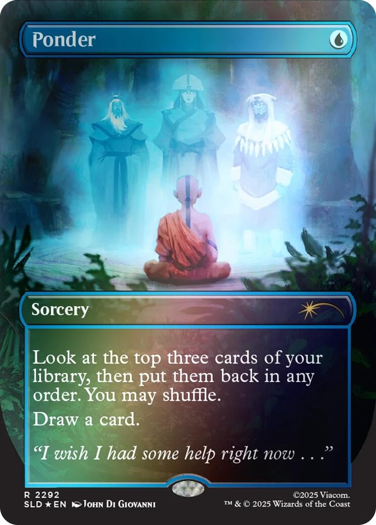 Image for Ponder (2292) (Rainbow Foil) (2292) [Secret Lair Drop Series] - Magic: The Gathering