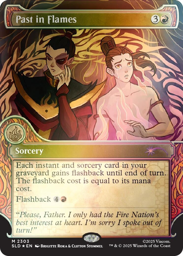 Image for Past in Flames (Rainbow Foil) (2303) [Secret Lair Drop Series] - Magic: The Gathering