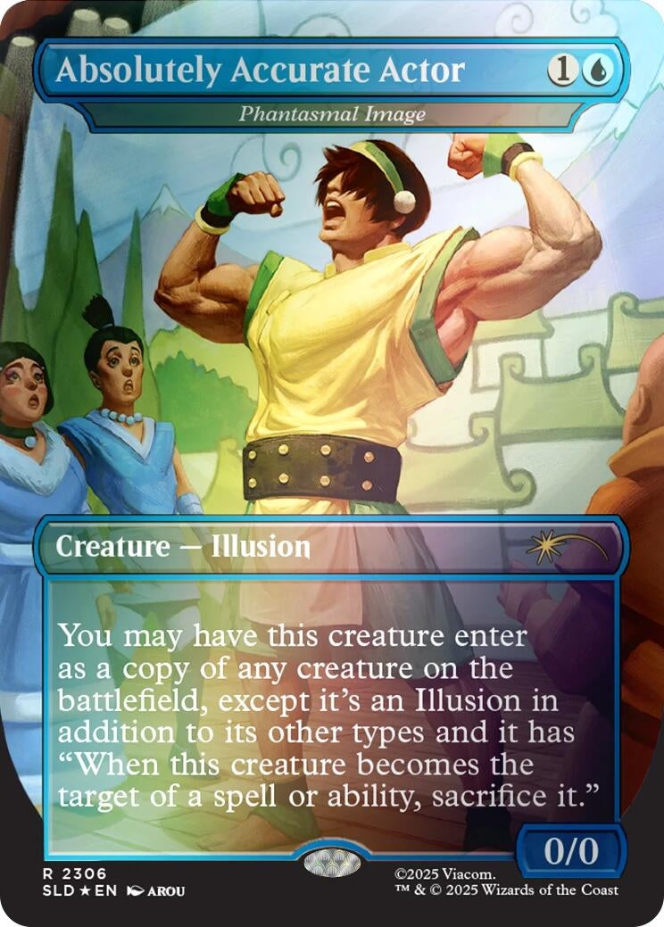 Image for Absolutely Accurate Actor - Phantasmal Image (Rainbow Foil) (2306) [Secret Lair Drop Series] - Magic: The Gathering