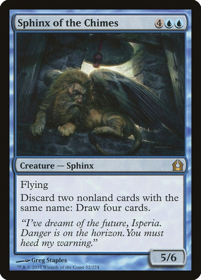 Image for Sphinx of the Chimes (52) [Return to Ravnica] - Magic: The Gathering