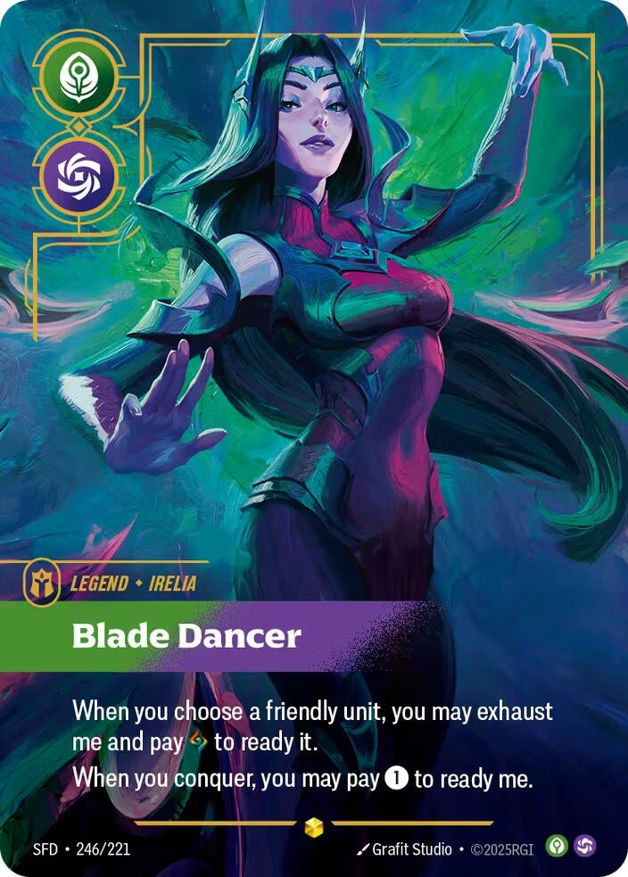 Image for Irelia - Blade Dancer (Overnumbered) (246/221) [Spiritforged] - Riftbound: League of Legends Trading Card Game