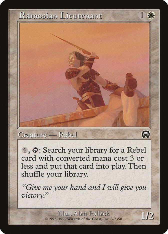 Image for Ramosian Lieutenant (37) [Mercadian Masques] - Magic: The Gathering