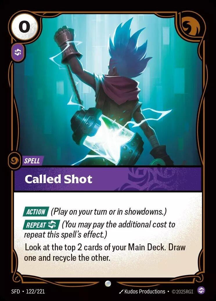 Image for Called Shot (122/221) [Spiritforged] - Riftbound: League of Legends Trading Card Game