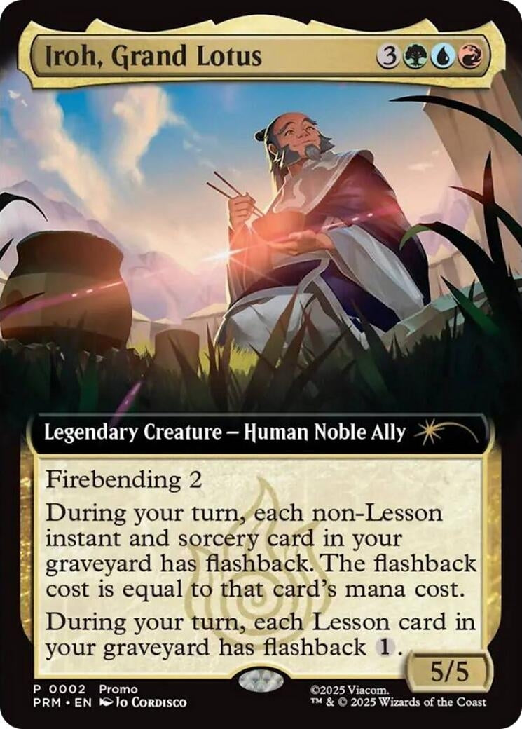 Image for Iroh, Grand Lotus (Extended Art) (2) [Unique and Miscellaneous Promos] - Magic: The Gathering