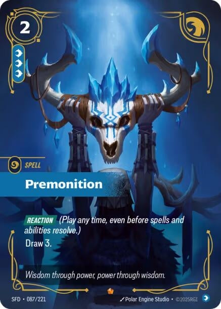 Image for Premonition (087/221) [Spiritforged] - Riftbound: League of Legends Trading Card Game