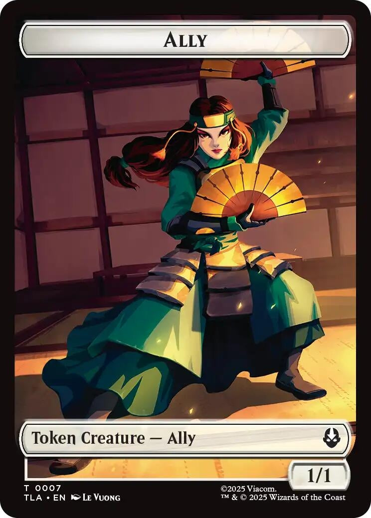 Image for Ally (0007) // Spirit Double-Sided Token (7 // 3) [Avatar: The Last Airbender] - Magic: The Gathering