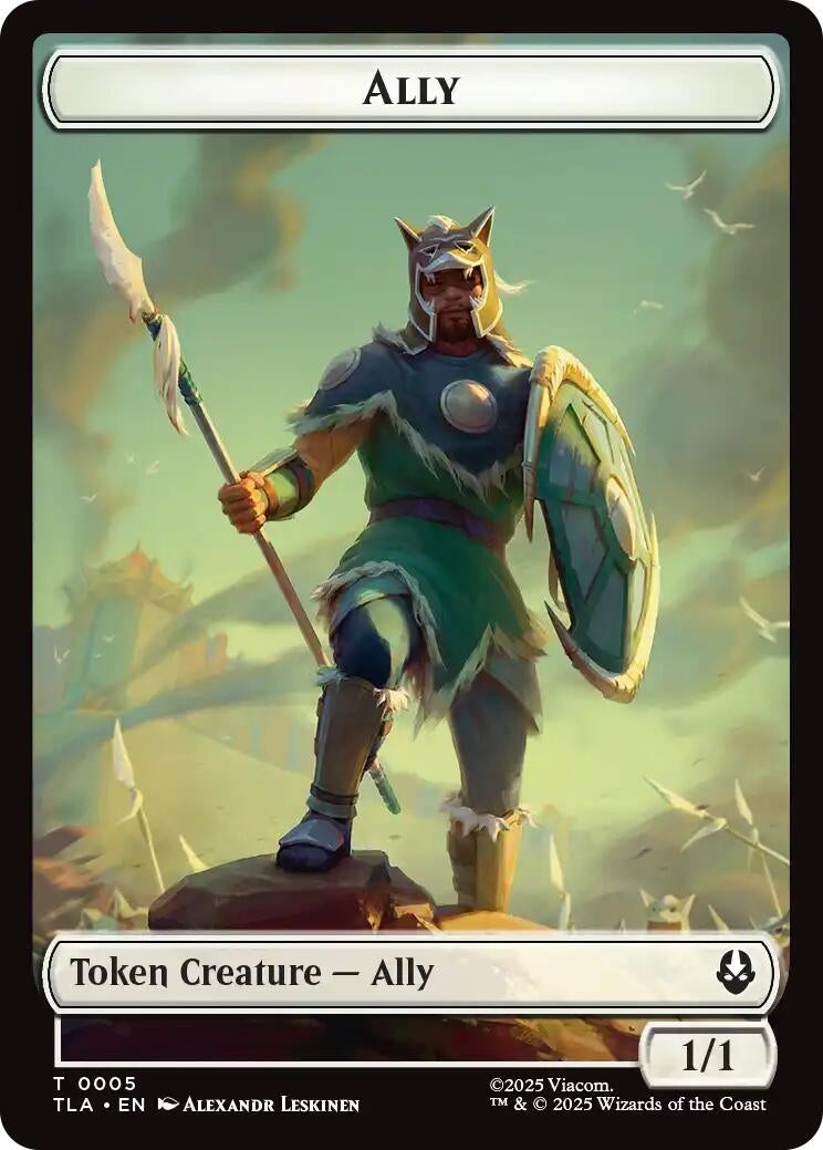 Image for Ally (0005) // Soldier (0002) Double-Sided Token (5 // 2) [Avatar: The Last Airbender] - Magic: The Gathering