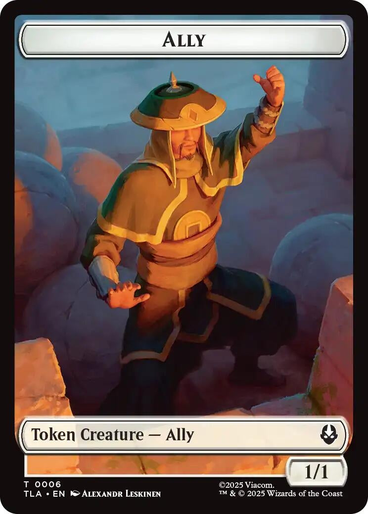 Image for Ally (0006) // Soldier (0002) Double-Sided Token (6 // 2) [Avatar: The Last Airbender] - Magic: The Gathering