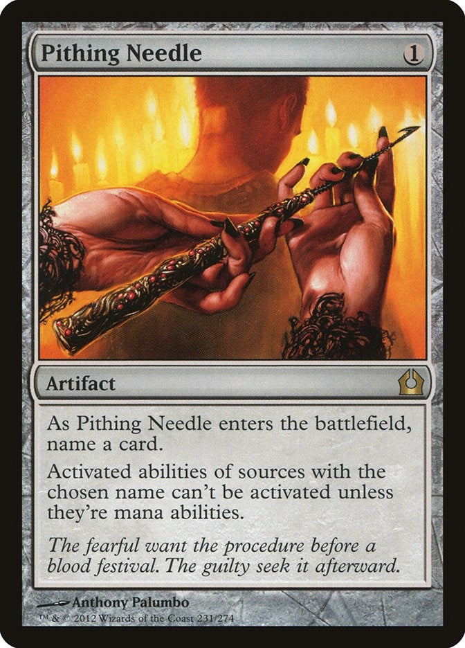 Image for Pithing Needle (231) [Return to Ravnica] - Magic: The Gathering