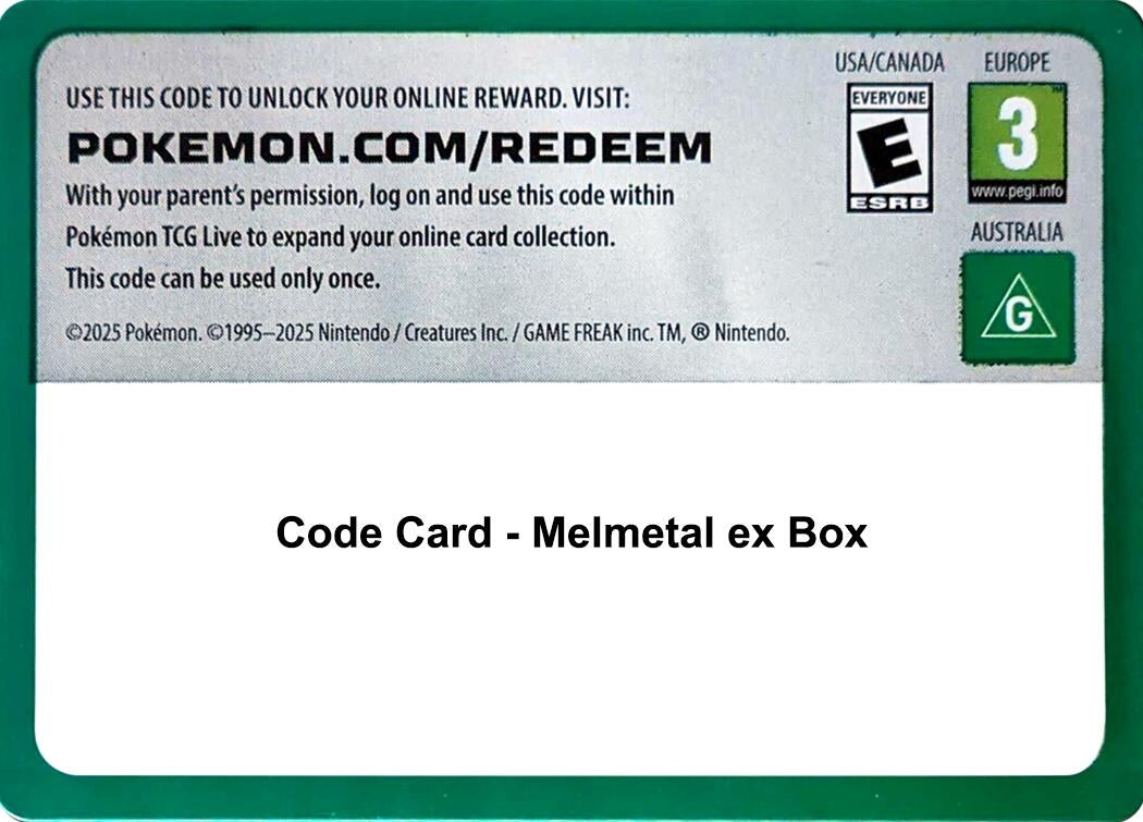 Image for Code Card - Melmetal ex Box [Miscellaneous Cards & Products] - Pokemon