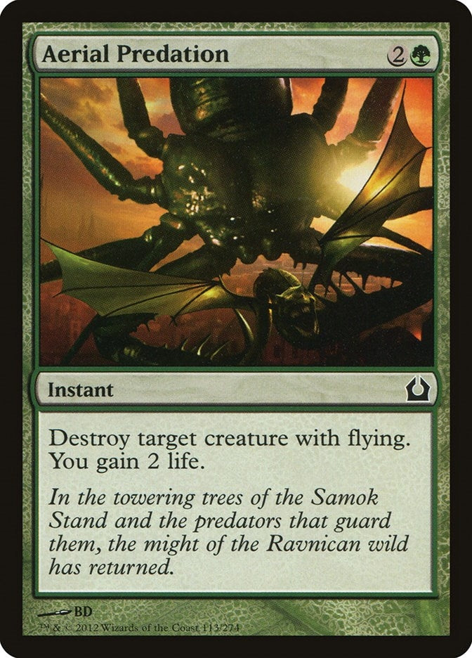 Image for Aerial Predation (113) [Return to Ravnica] - Magic: The Gathering