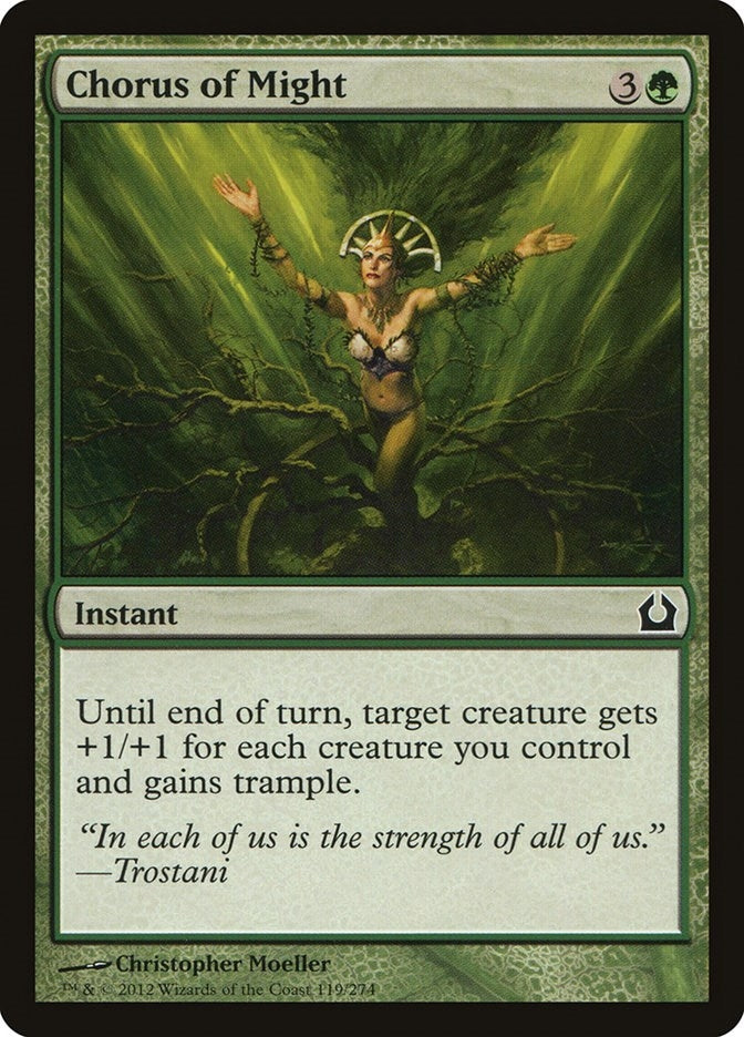 Image for Chorus of Might (119) [Return to Ravnica] - Magic: The Gathering