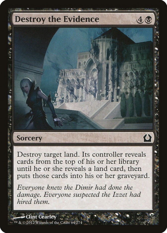 Image for Destroy the Evidence (64) [Return to Ravnica] - Magic: The Gathering