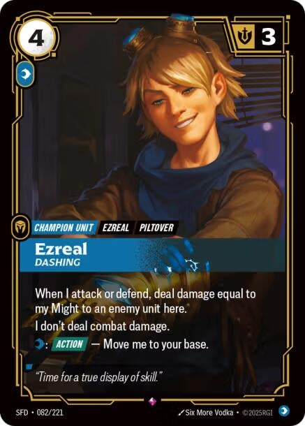 Image for Ezreal - Dashing (082/221) [Spiritforged] - Riftbound: League of Legends Trading Card Game