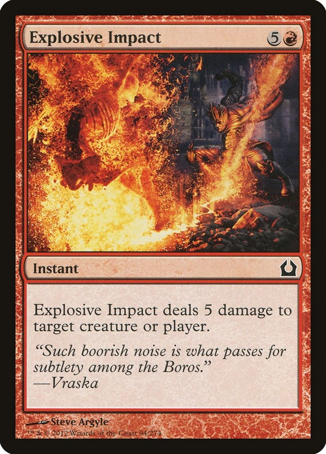 Image for Explosive Impact (94) [Return to Ravnica] - Magic: The Gathering