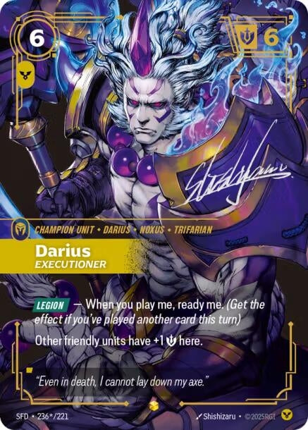 Image for Darius - Executioner (Signature) (236*/221) [Spiritforged] - Riftbound: League of Legends Trading Card Game