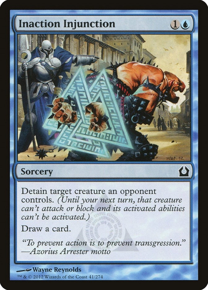 Image for Inaction Injunction (41) [Return to Ravnica] - Magic: The Gathering