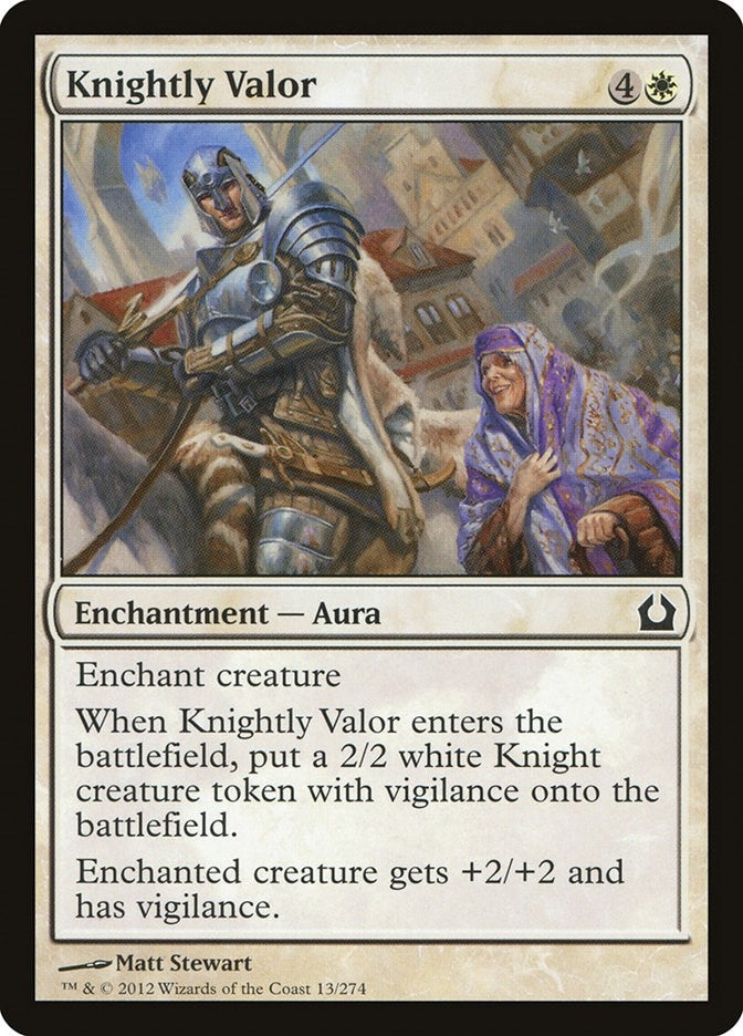 Image for Knightly Valor (13) [Return to Ravnica] - Magic: The Gathering