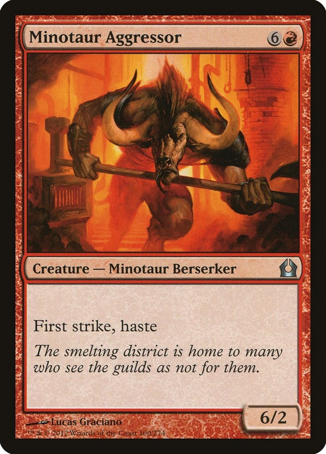 Image for Minotaur Aggressor (100) [Return to Ravnica] - Magic: The Gathering