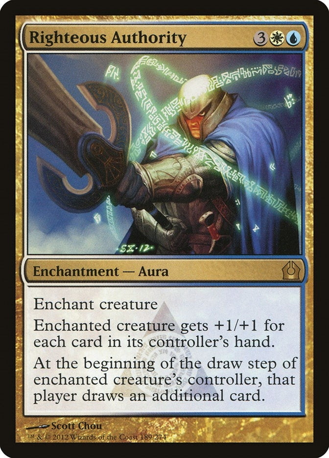 Image for Righteous Authority (189) [Return to Ravnica] - Magic: The Gathering