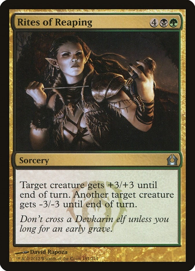 Image for Rites of Reaping (191) [Return to Ravnica] - Magic: The Gathering