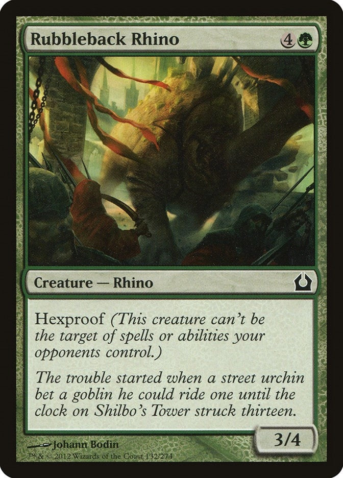 Image for Rubbleback Rhino (132) [Return to Ravnica] - Magic: The Gathering