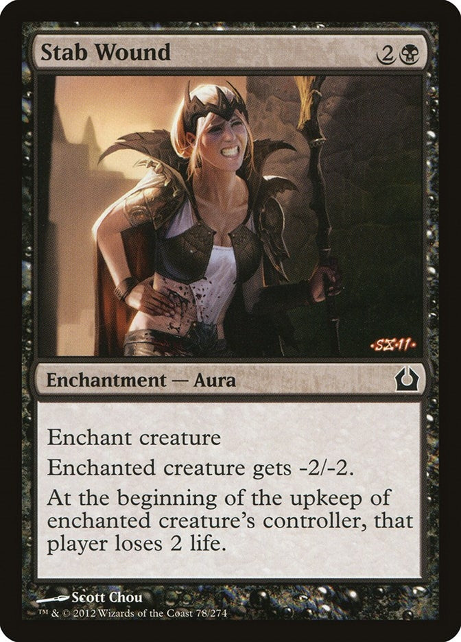 Image for Stab Wound (78) [Return to Ravnica] - Magic: The Gathering