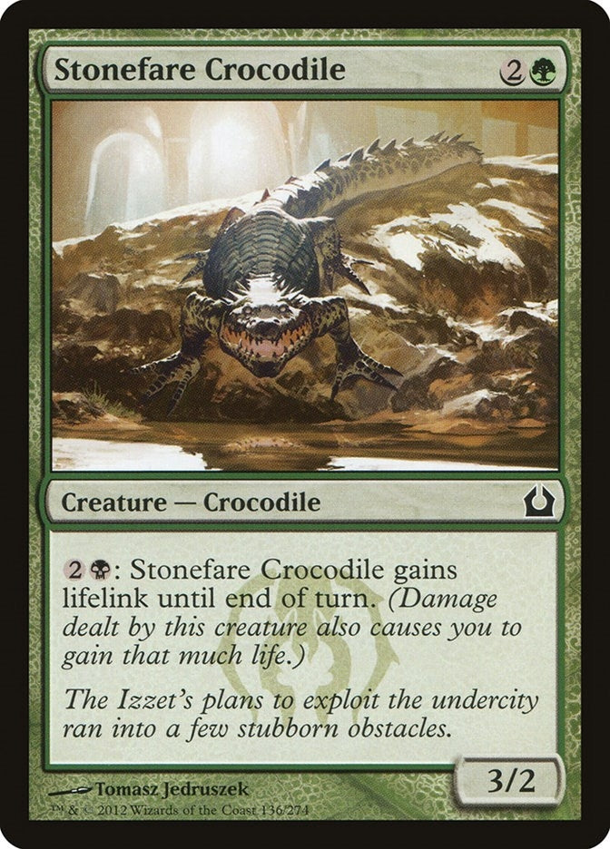 Image for Stonefare Crocodile (136) [Return to Ravnica] - Magic: The Gathering